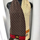 Gucci Latest Unisex Bee Muffler With Honeycomb Pattern