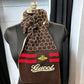 Gucci Latest Unisex Bee Muffler With Honeycomb Pattern