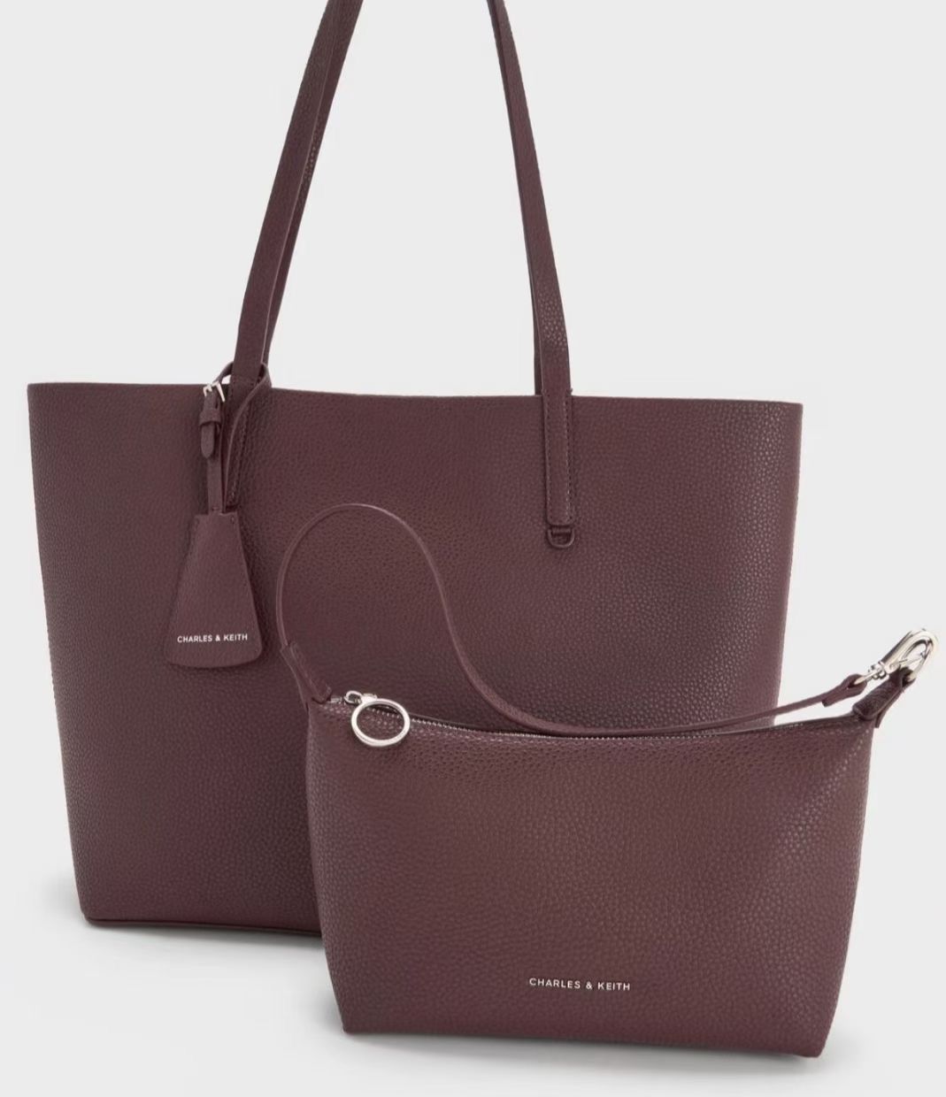 Charles & Keith Berly Tote Bag With Small Shoulder Bag