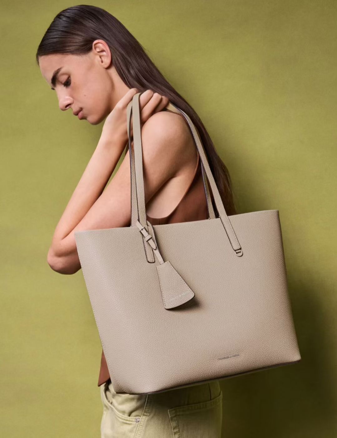 Charles & Keith Berly Tote Bag With Small Shoulder Bag