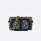 DIOR CD EMBOSSED LOGO JACQUARD AND PLAIN SERIES SLING BAG