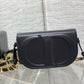 DIOR CD EMBOSSED LOGO JACQUARD AND PLAIN SERIES SLING BAG