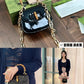 Gucci small Bamboo handle Patent leather sling