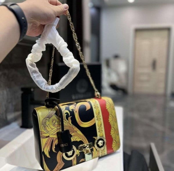 Versace Jeans Couture Crystal Medusa Shoulder Bag