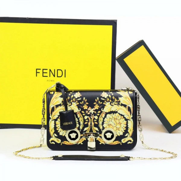 Versace Jeans Couture Crystal Medusa Shoulder Bag