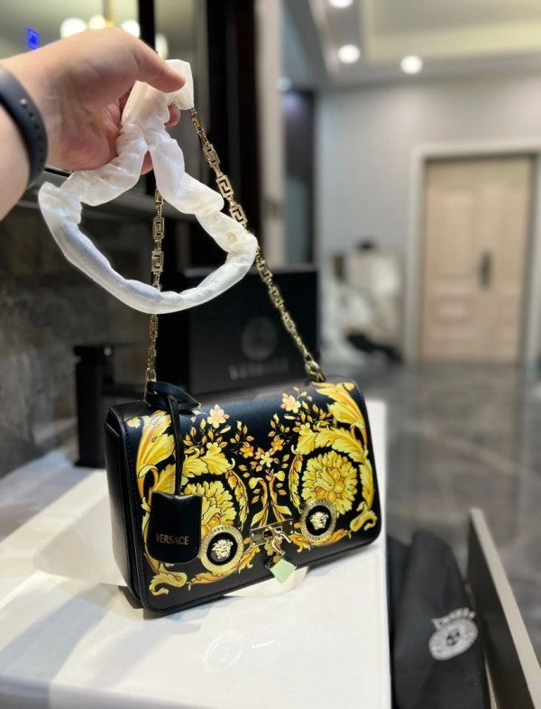 Versace Jeans Couture Crystal Medusa Shoulder Bag