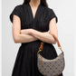 TORY BURCH T MONOGRAM JACQUARD CRESCENT BAGS