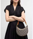 TORY BURCH T MONOGRAM JACQUARD CRESCENT BAGS