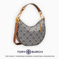 TORY BURCH T MONOGRAM JACQUARD CRESCENT BAGS