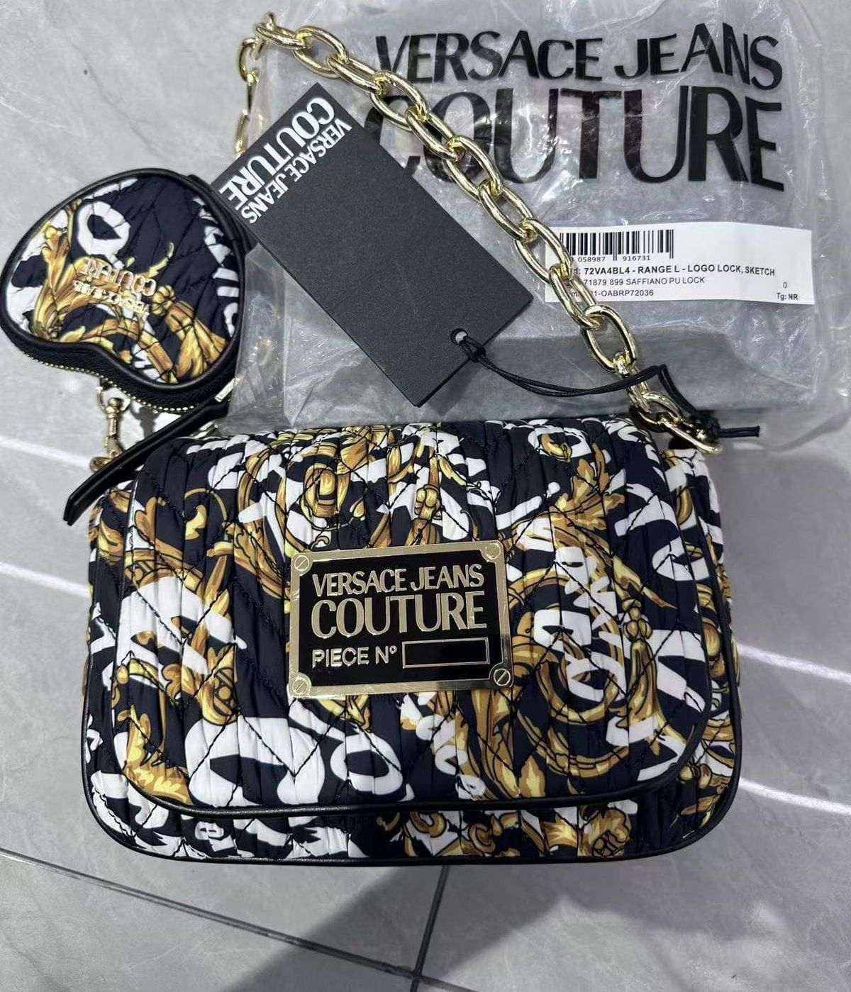 VERSACE TOP HANDLE SHOULDER BAG