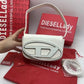 DIESEL METALLIC CHROME SHOULDER BAG