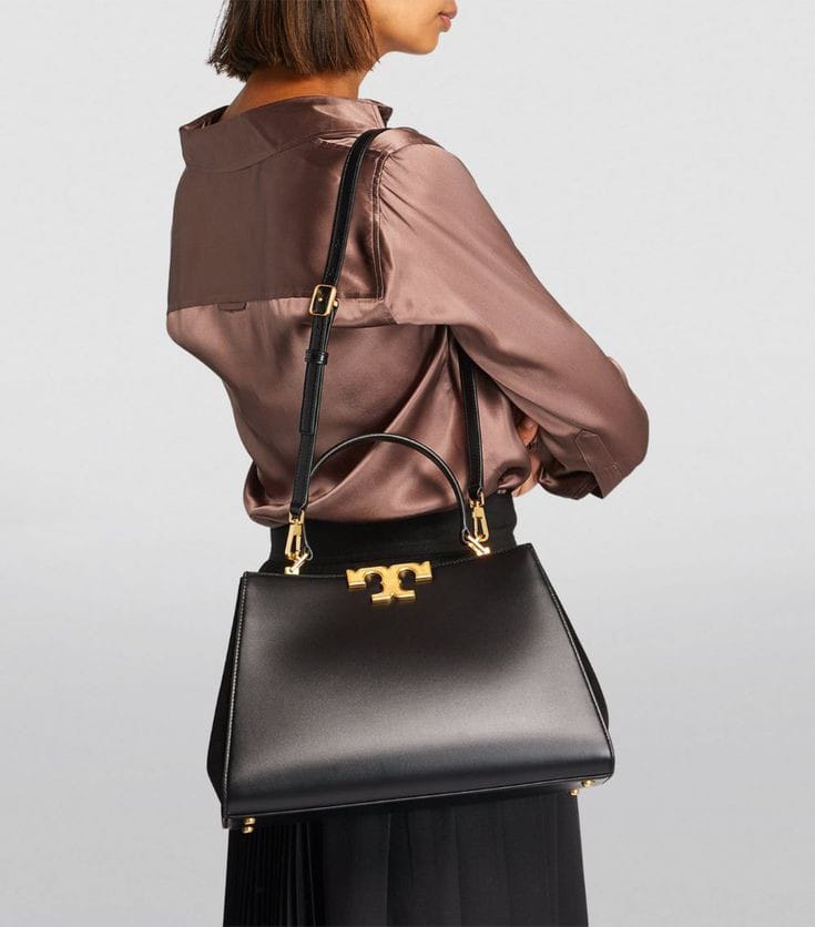 TORY BURCH  ELEANOR SPAZZOLATO SATCHEL BAG