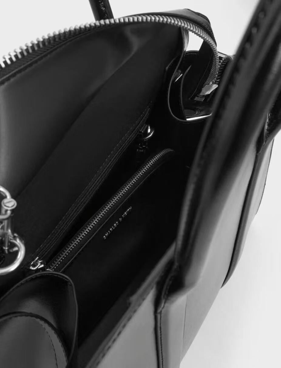 CHARLES & KEITH AXEL LARGE BOWLING BAG WITH UTILITY POUCH