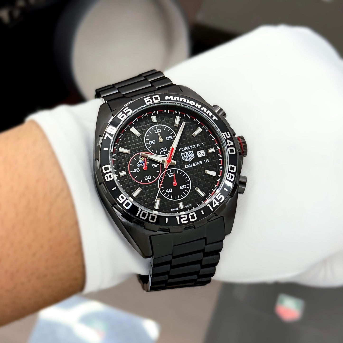 Tag Heuer Calibre 16 Mariokart Edition detailed with Perfection