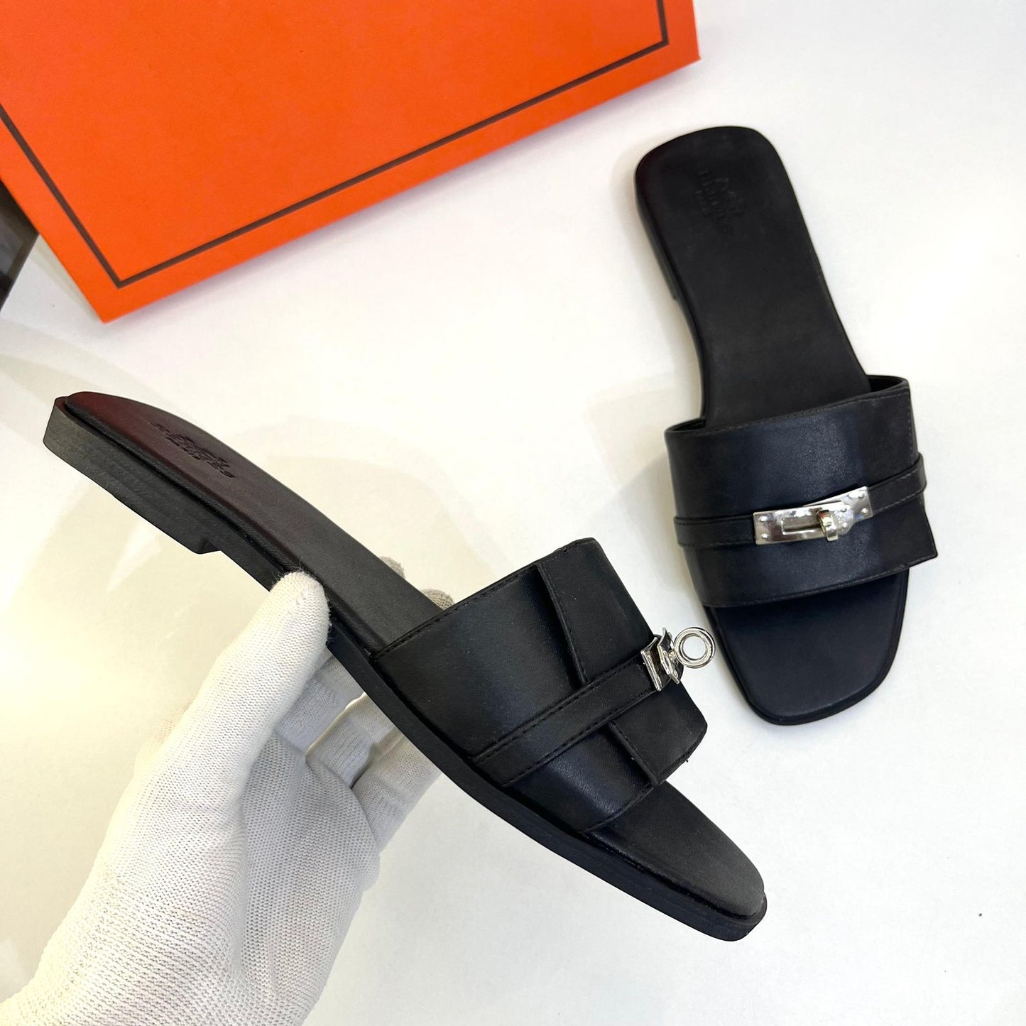 HERMES GIULIA SLIDE SANDAL