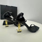 YSL Saint Laurent Opyum Heels- Black Gold
