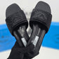 Prada Crystal Diamond Rhinestone Slides With OG Box